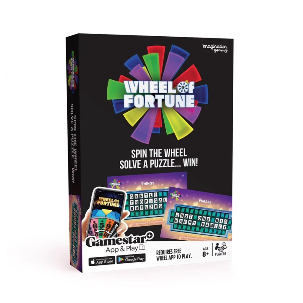 Imagination Gaming Wheel of Fortune‎ App Play Card Game 3-4 Players Ages 8+ NEW